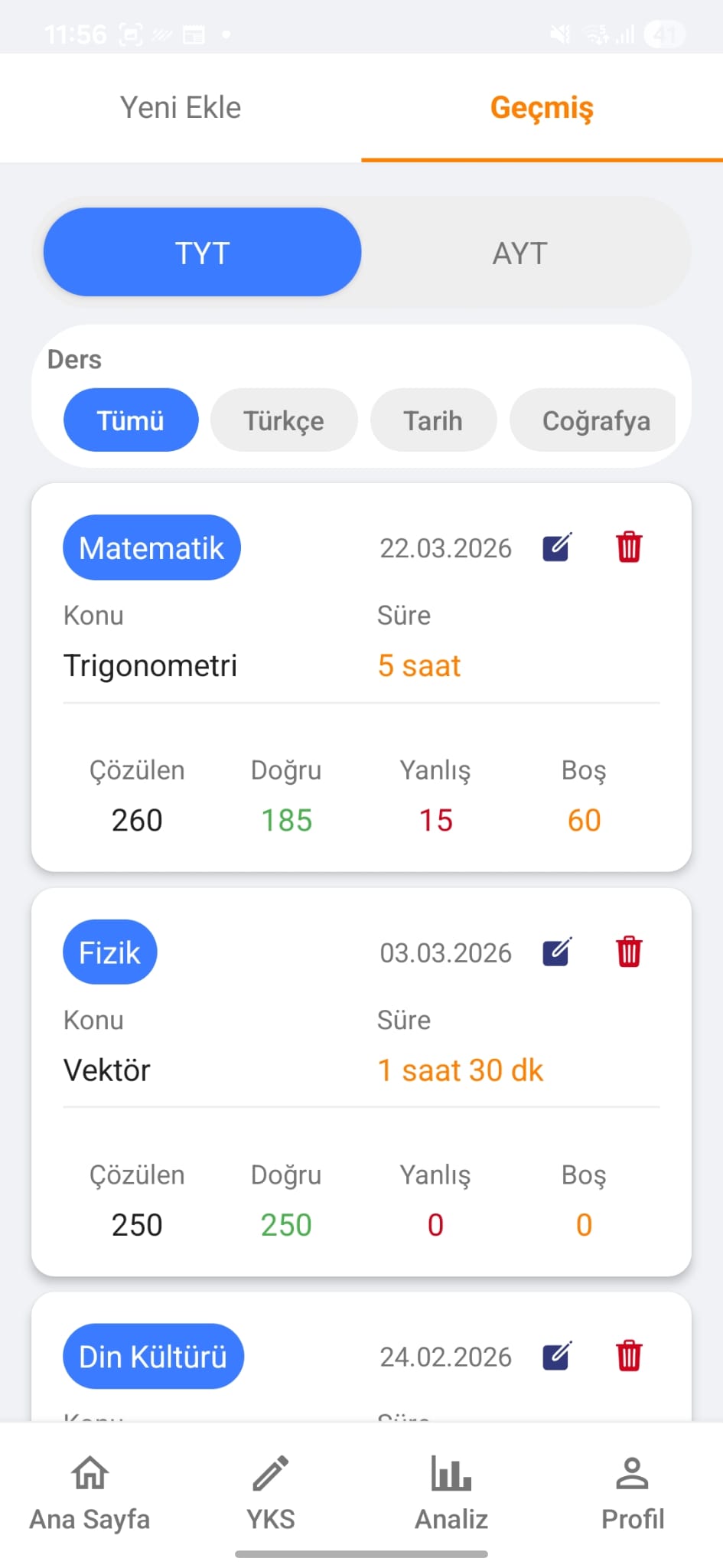 Geçmiş Verileri 2