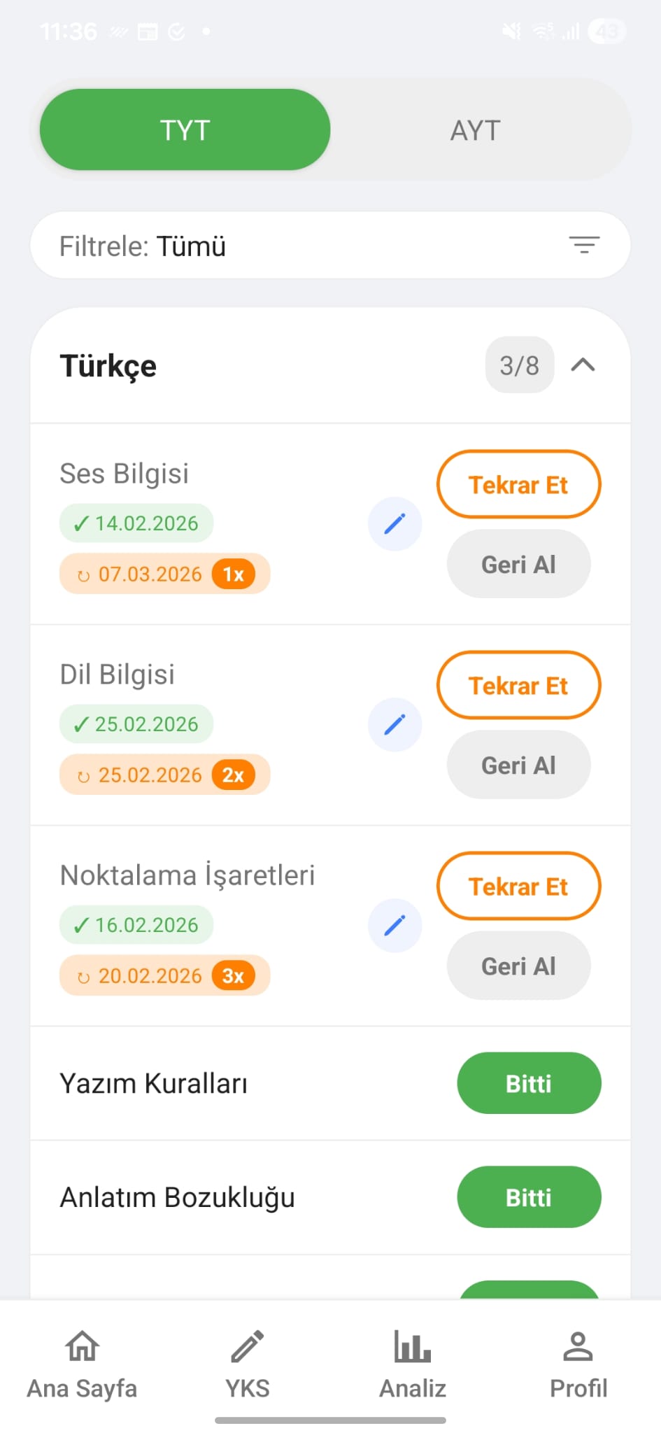 Konu Takibi